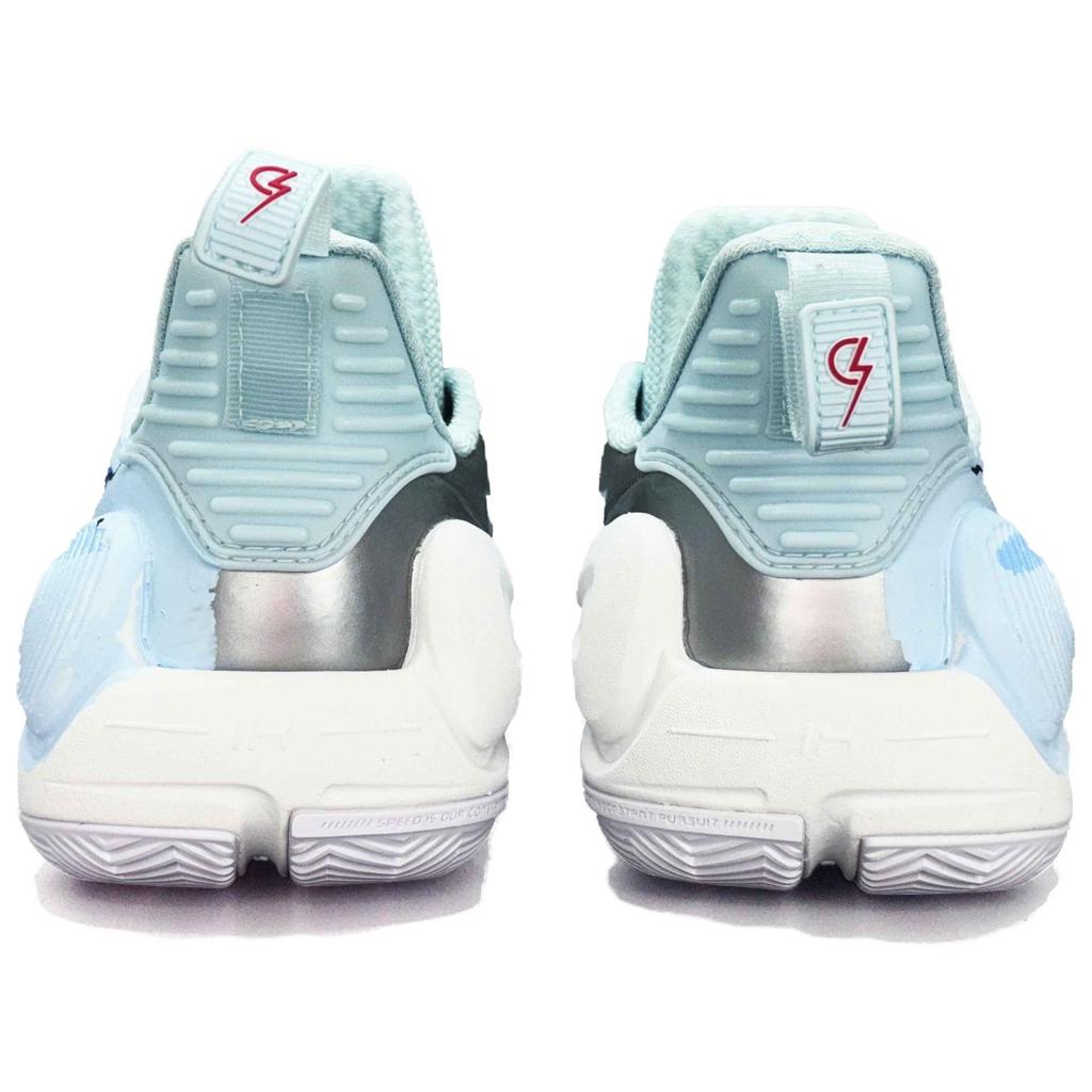 Li Ning Speed 9 Ocean's Heart Fabric Abrasion Resistant Lightweight Low top Basketball Shoes Unisex Blue White ABPT001-6()