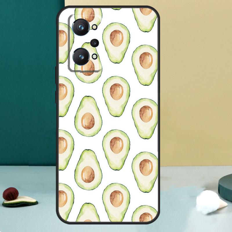 Cute Avocado Collage For Realme GT 7 Pro GT 5 6 6T C67 C61 C55 C53 C51 C21Y C25S C75 10 11 12 13 14 Pro Plus Case
