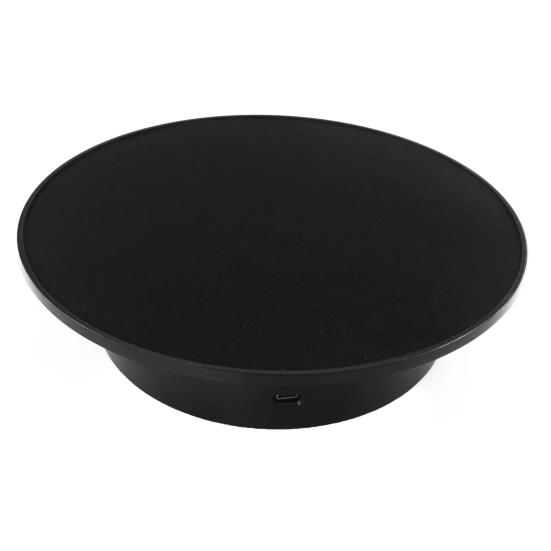 Display Stand 360 Degree Rotating Long Lasting Time Round Shape Electric Motorized Turntable Base for Photography