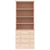 Vidaxl Biblioteczka Z Szufladami Alta, 77X35X186,5 Cm, Lita Sosna