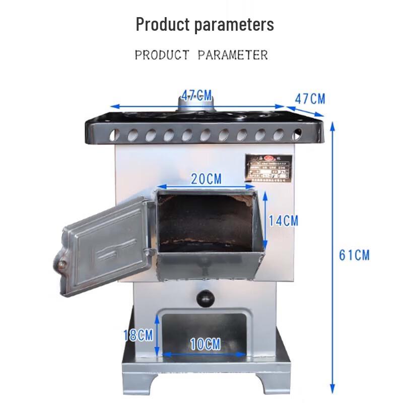 Beifu Dual Fuel Wood & Coal Heating & Cooking Stove