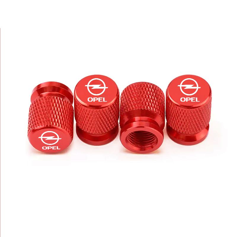 4Pcs Car Wheel Tire Valve Caps Air Stem Covers Accessories For Opel Astra J Insignia Astra G Corsa Zafira B Mokka Vivaro Meriva