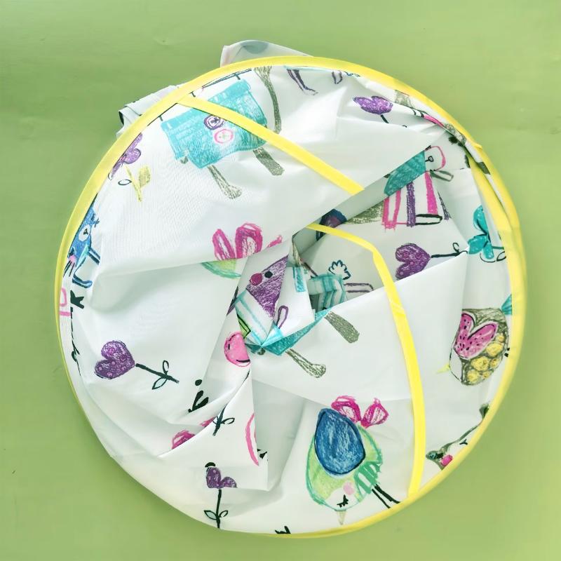 

1 шт. Детская красочная накидка для стрижки волос, салонный плащ парикмахера, зонтик из ткани, складной детский парикмахерский фартук Painted Mouse