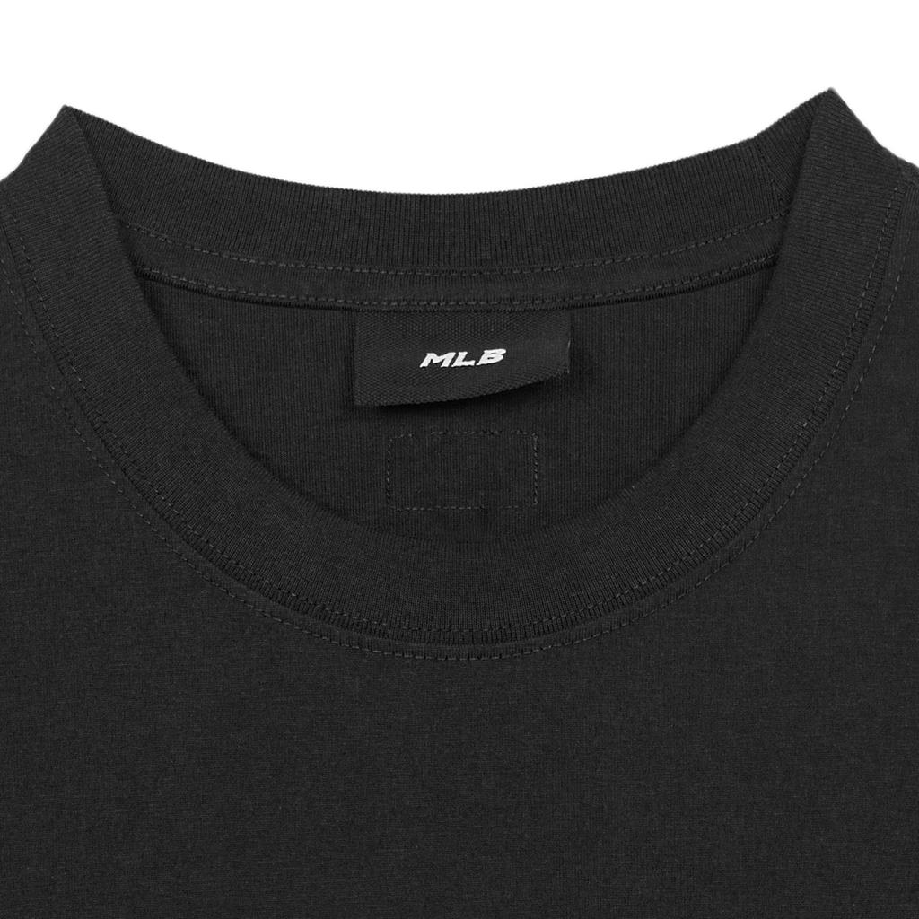 MLB Basic Mega T Shirts Unisex Black Crew Neck Moderate Straight Fit 3ATSB0654-50BKS