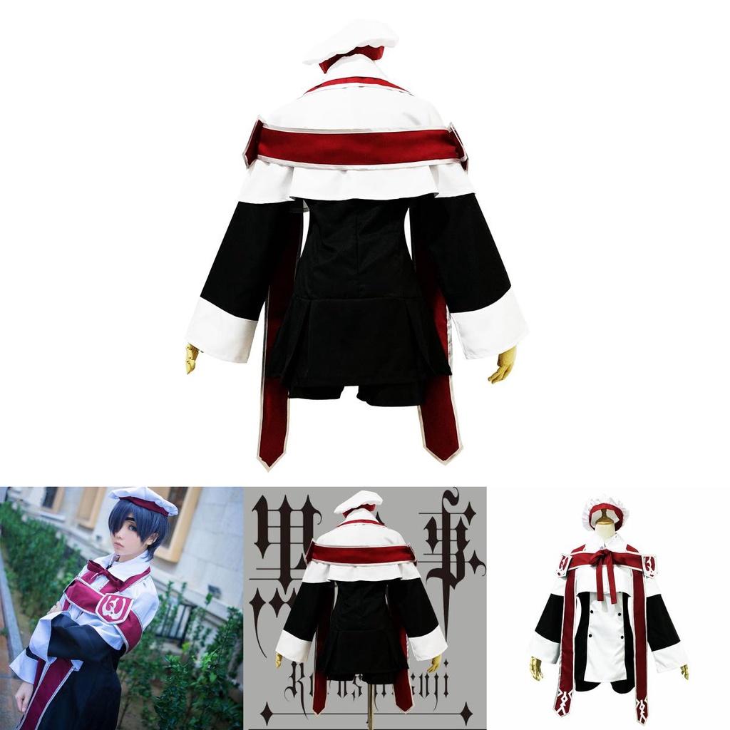 Elegant Black Butler Ciel Phantomhive Anime Cosplay Costume Set For Women