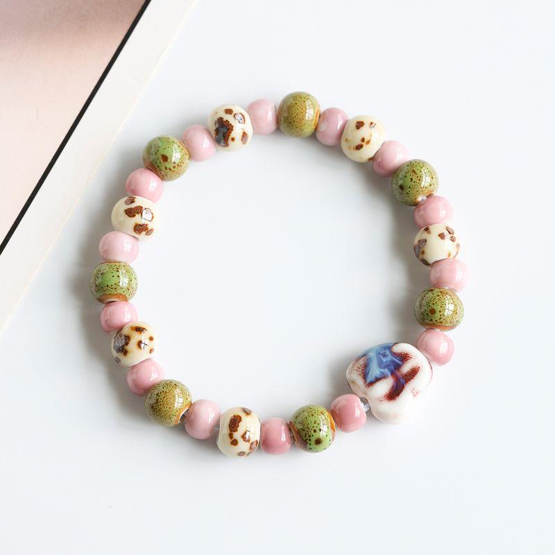

Цзиндэчжэнь Культурный Креативный Маленький Подарок Фарфоровые Бусины-Розы Плетеный Браслет Новый Китайский Керамический Браслет Женский Студенческий Подруги Парные Браслеты Kiln powder