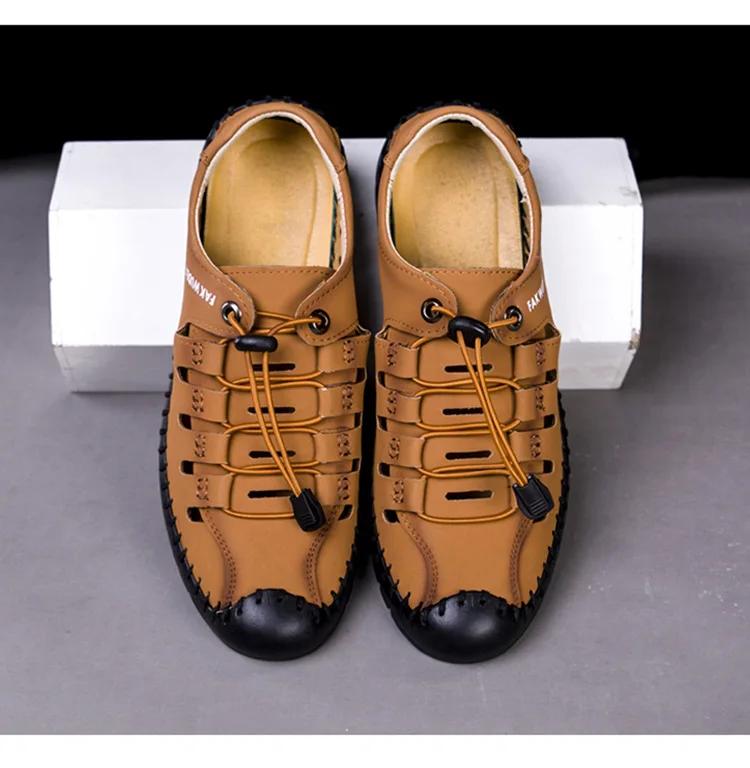 Men's Roman Hollow Sandals 2024 New Summer Trendy Anti Slip Lightweight Mountaineering Shoes Outdoor Sports Casual Shoes Durable