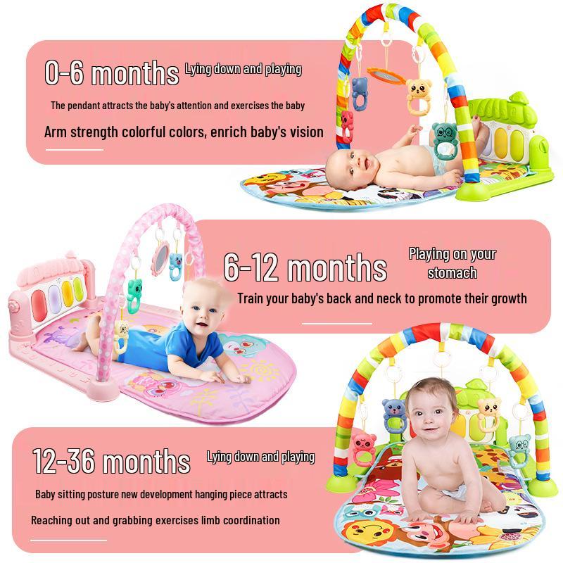 Infant Music Fitness Play Mat with Pedal Piano: 0-3 Years