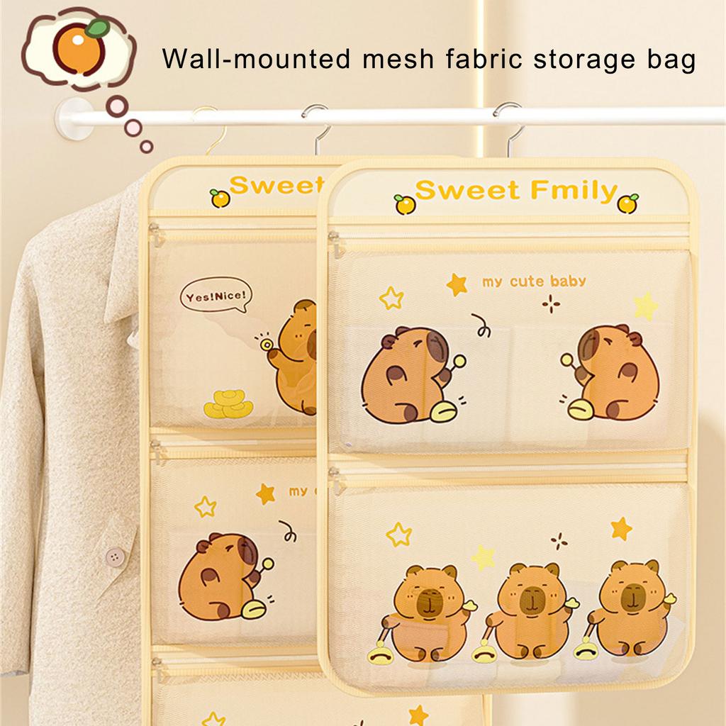 Space Saving Hanging Organizer With Multiple Pockets Waterproof Storage Bag For Kids Room Bathroom Or Bedroom Use
