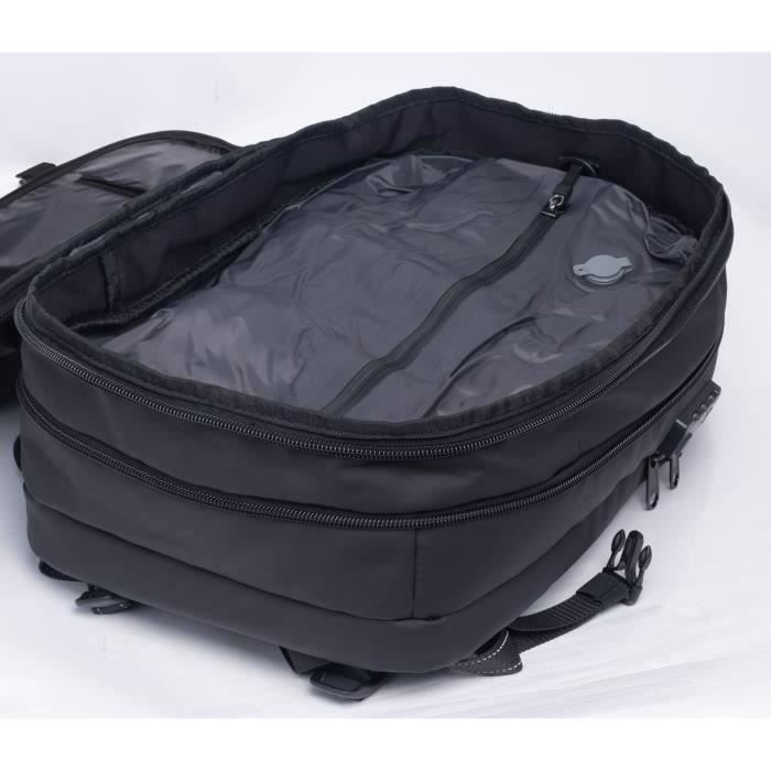 SWISS FLY Vacuum Compression Travel Bag - External Lithium Battery Pump - Multiple Pockets - Waterproof - 40 L - Anti-theft
