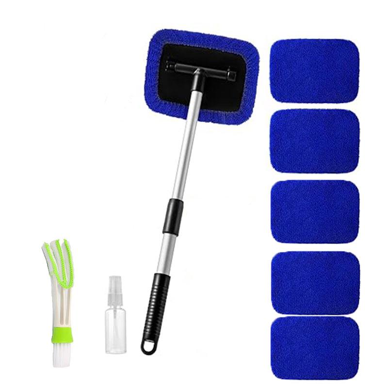 Telescopic Microfiber Car Window Cleaning & Defogging Brush Set