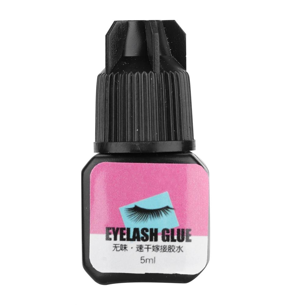 5ML Eyelashes Extension Glue Fast Drying Lashes Grafting Glue Practice Extension Tool