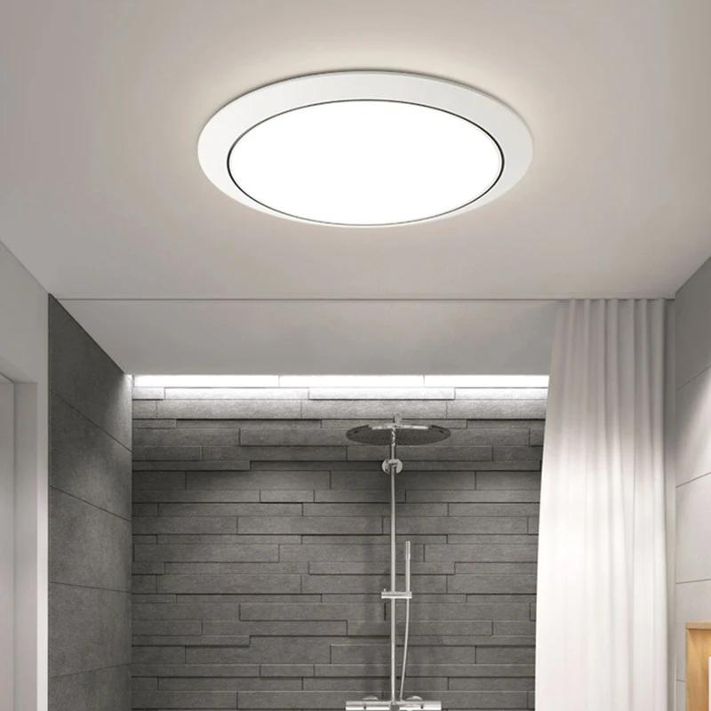 Modern Minimalist LED Ceiling Light Acrylic Round Lamp Aisle Decor Corridor Bathroom Balcony Bedroom Luminaire Indoor Decoration