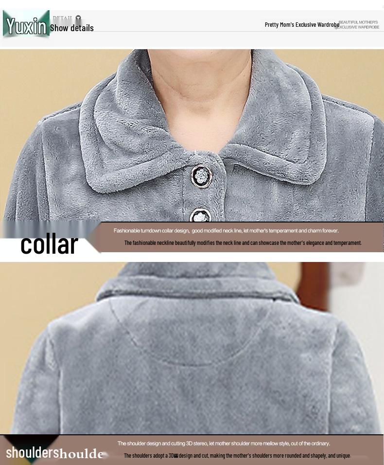 Gemütliches Samt-Flanell-Pyjama-Set für Damen - Warme Herbst-/Winterbekleidung