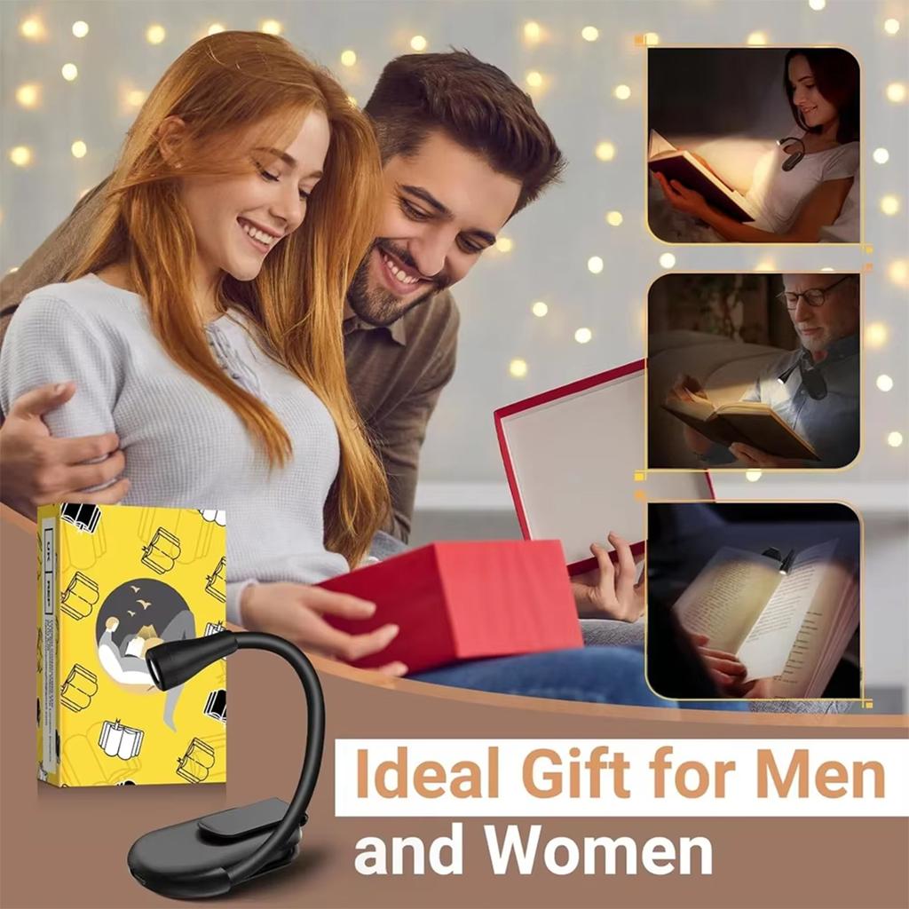 3 Color Mini Led Book Light Usb Rechargeable Reading Lamp 5v Clip-on Desk Cold White Clip Small Lights Portable Room 360°clip-on