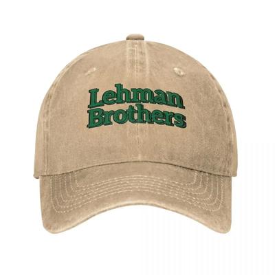 Gorra de Béisbol Clásica Lehman Brothers Wall Street Estilo Unisex Lavada Desgastada Gorra Snapback para Exteriores Correr Golf Gorra Sombrero