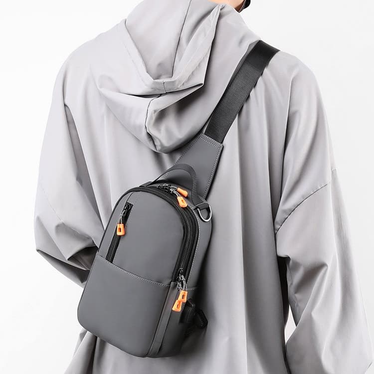 Neuer Trend Herren Brusttasche Mode Lässig Umhängetasche Multifunktional Wasserdicht Crossbody Tasche Bauchtasche