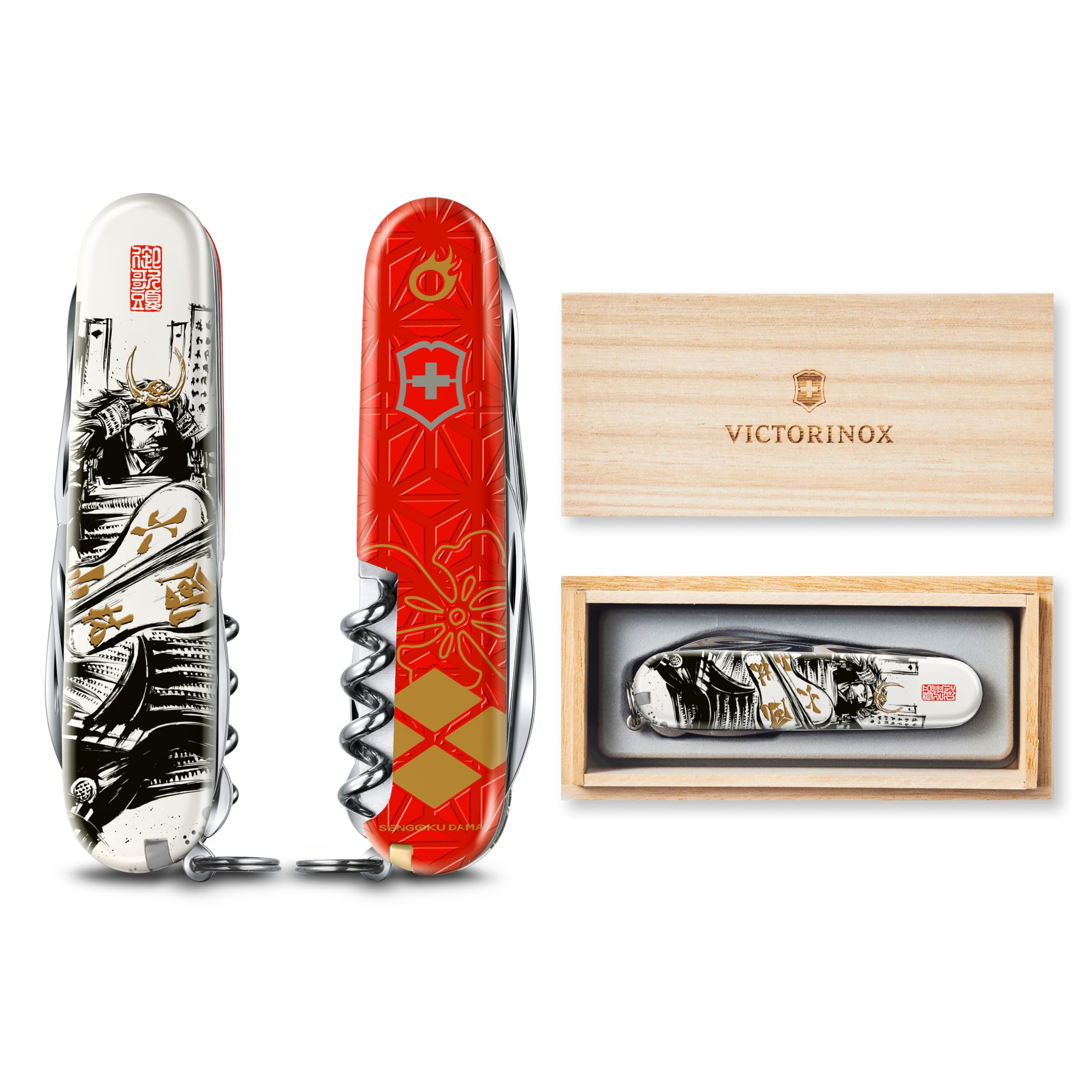 

VICTORINOX Sengoku Sumi-e Climber Коллекция Битва при Микатагахара Такэда Сингэн мультитул в специальной коробке из павловнии официальный продукт 1.3703.7-X19