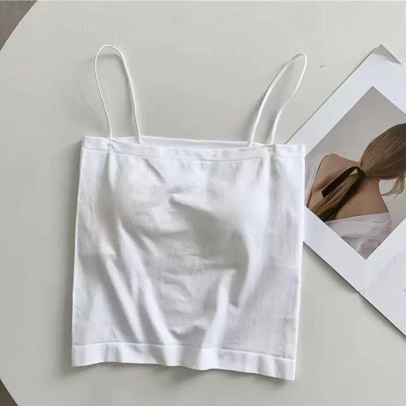 Women's Slimming Spaghetti Strap Camisole with Built-In Bra 