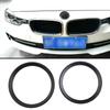 2 Stück Logo Umgebungsring Für BMW 3 4er Reihe 82 mm & 75 mm Emblem Vorne Hinten Schwarz Zubehör