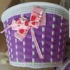 Hand Woven Children Bicycle Storage Multicolors Bike Front Carrier Bowknot Bag  Bike Basket