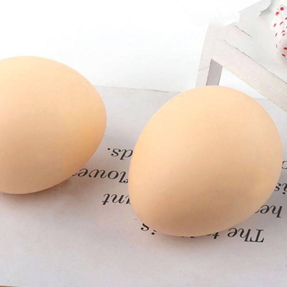 TPR Egg Shape Squeeze Toy Small Fresh Ball Fidget Toy Novelty Rebound Ball  Birthday Gift