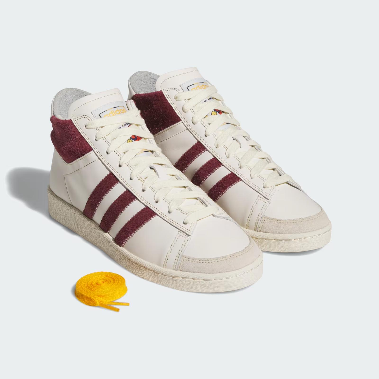JR4891 Mark Gonzales adidas Originals Jabbar Hi Chalk White Shadow Red (Men s) 10