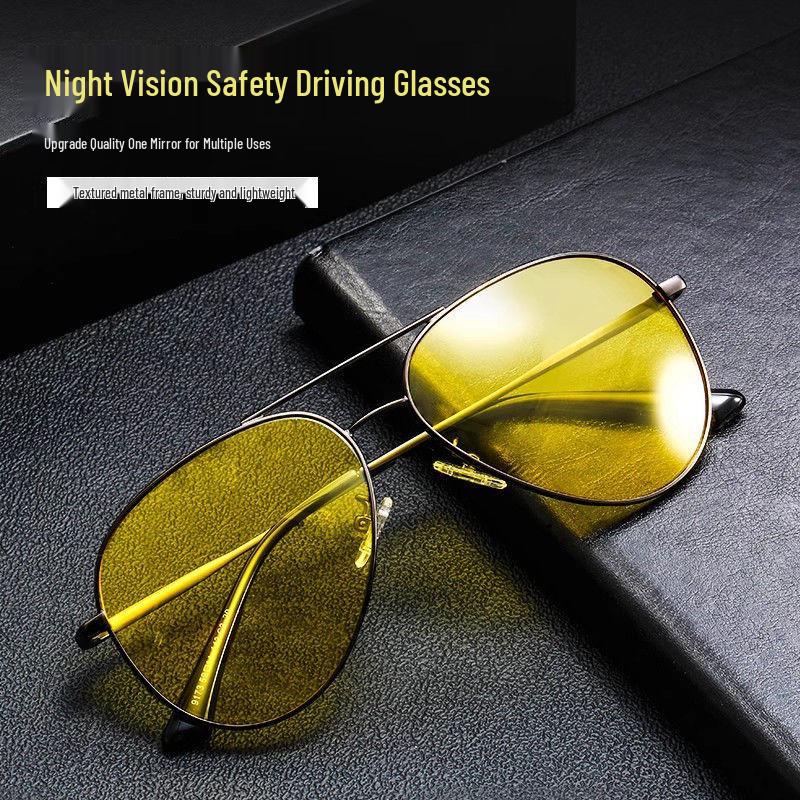 Men's Anti-Glare Night Vision Sunglasses for Day & Night Driving