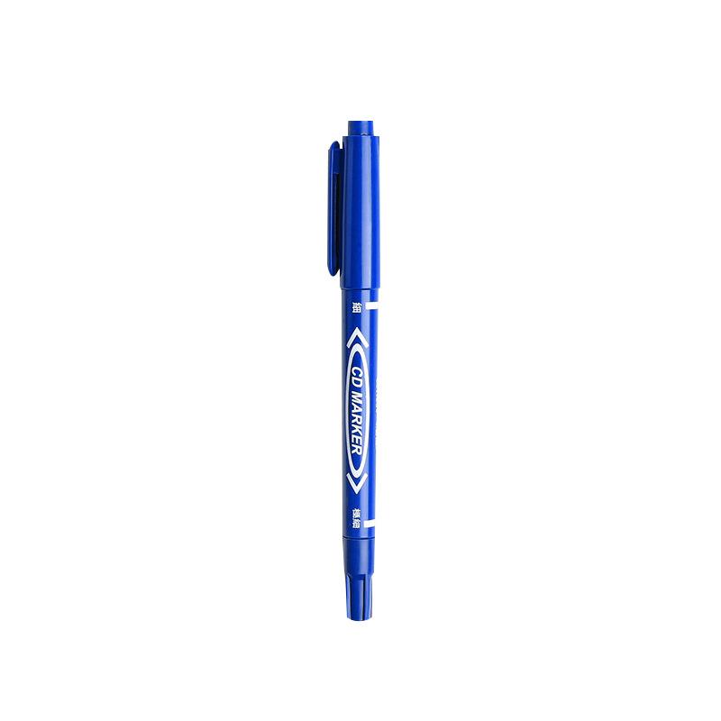 Double Tip Art Black Blue ink Permanent Paint Marker Pen for Plastic Wood Stone Metal Glass Doodling Marking Graffiti