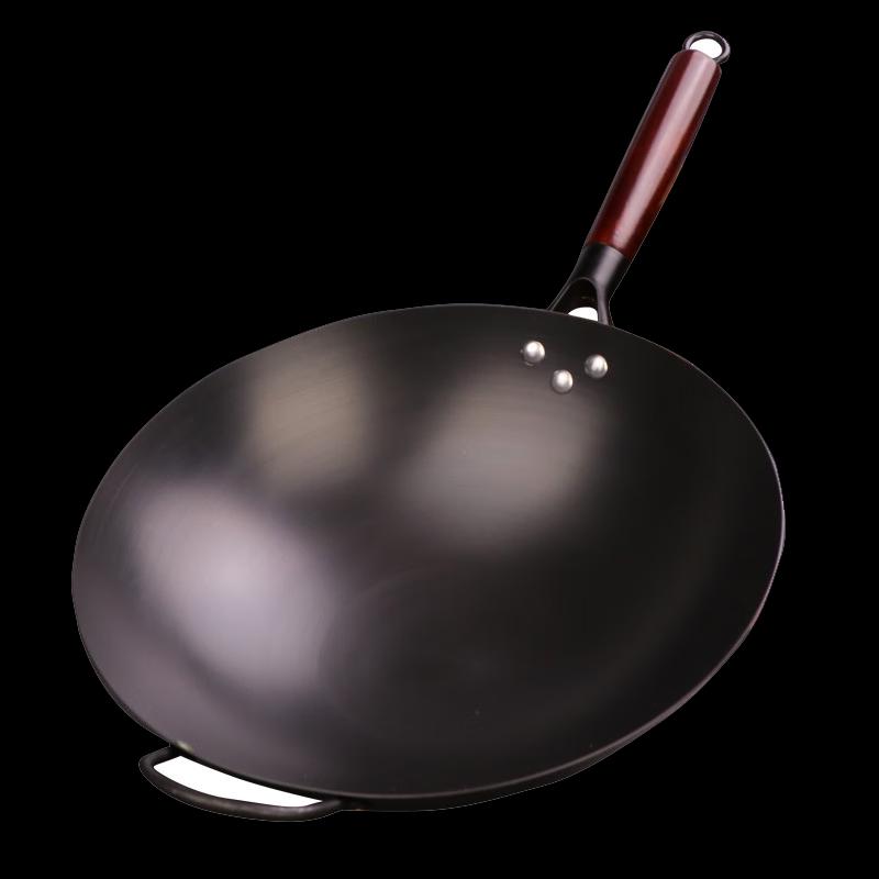 Lijia Nitrided Iron Round-Bottom Wok
