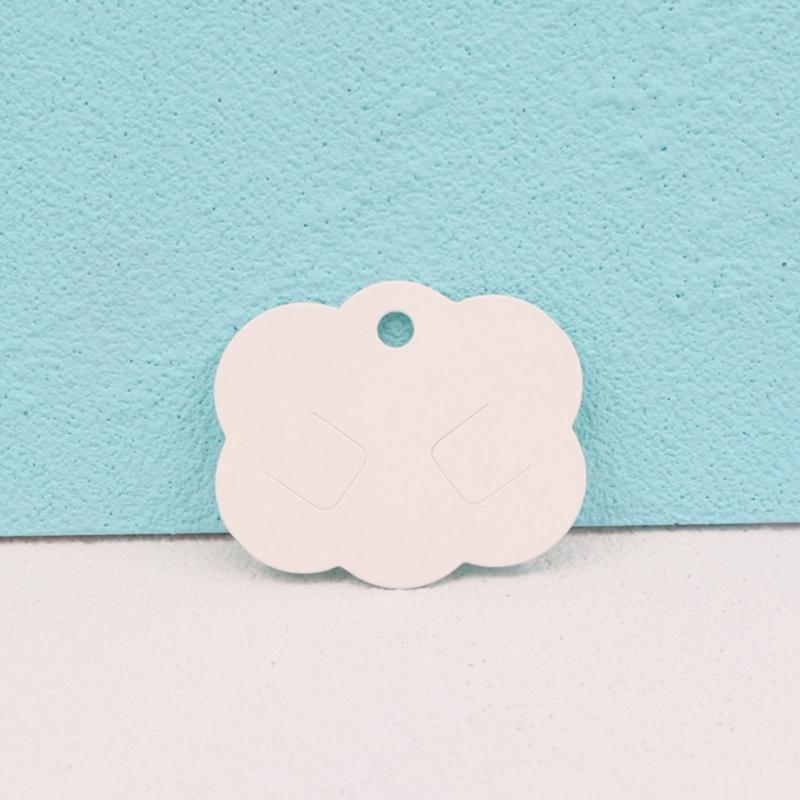 Set of 100 Jewelry Display Cards Hair Clip Cards Necklaces Cards Paper Texture Convenient Jewelry Cards for Displaying