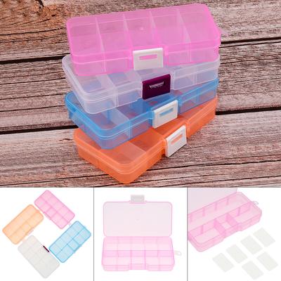 10/15/24 Grid Plastikowe pudełko do przechowywania Szuflada Multi Grids Transparent Organizer do kolczyków Nail Art Tool Craft