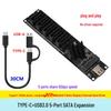 Карта-адаптер розширення Type-C/USB 3.0 на SATA 3.0, 5 портів, 5 Гбіт/с (JM575+JMS580)