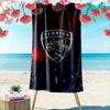 "Florida Panthers Logo On Starry Background" Patterned Beach Towel Quick Dry Perfect for Travel Outdoor Sports Jogging the Beach and Swimming