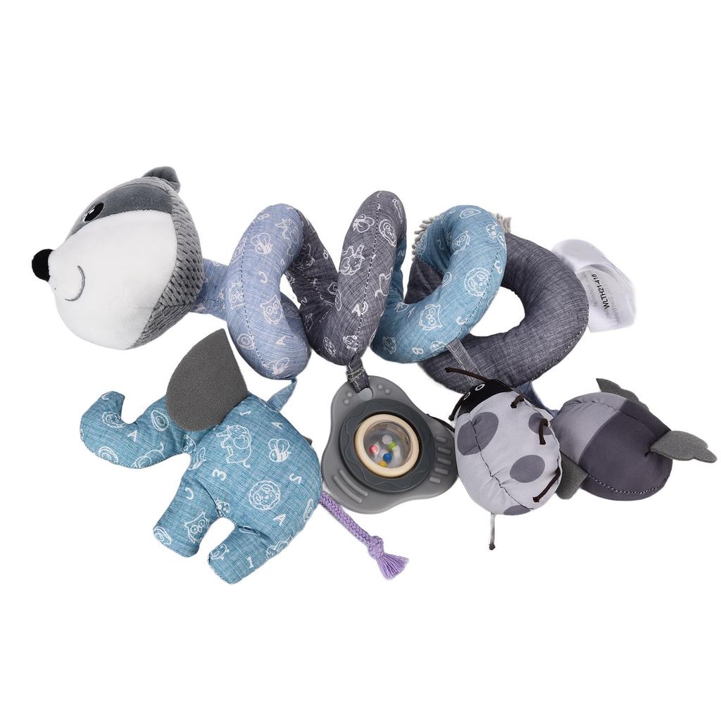 Infant Fox Spiral Plush Activity Hanging Toys Cute Multifunctional Baby Spiral Plush Toys for