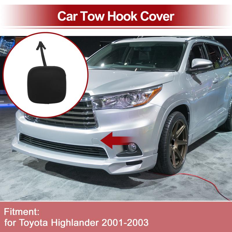 UXCELL Left Front Car Tow Hook Cover Cap for Toyota Highlander 2004-2007 No.5212748030