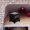 Mini Plastic Luminous Fireplace Miniature House Accessories Mini Fireplace Decoration for Tiny House DIY Craft Prop