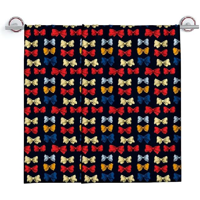 Hand Towels Set of 2 Cute Squirrel Themed, Soft Absorbent Cotton Bath Towels, 14 x 28 in Color22