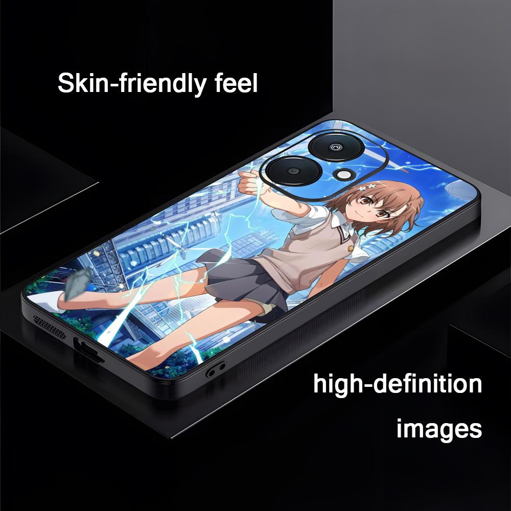 A Certain Scientific Railgun Phone Case For Xiaomi Redmi 14C 13C 12C Note14 13 12 11 10 Pro Plus S Soft Black Phone Cover