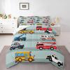 Erosebridal Police Car Comforter Sets Twin Size,Policeman Vehicle Bedding Set for Kids Boys Children,Red Blue Cop Lights Down Comforter Geom
