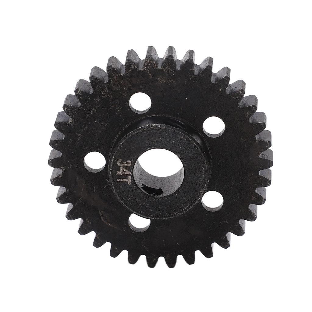 34T RC Motor Gear M1.0 8mm Gear Bore Steel Black RC Motor Pinion Gear for Arrma 17 18 RC Cars