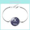 Stylish Zodiac Constellation Alloy Bracelet Unisex Fashionable Simple Design Jewelry