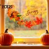 Self-adhesive Fall Decorations for Living Room Harvest Festival Wall Stickers Thanksgiving Autumn Decor, PVC Cornucopia Pumpkins And Maple