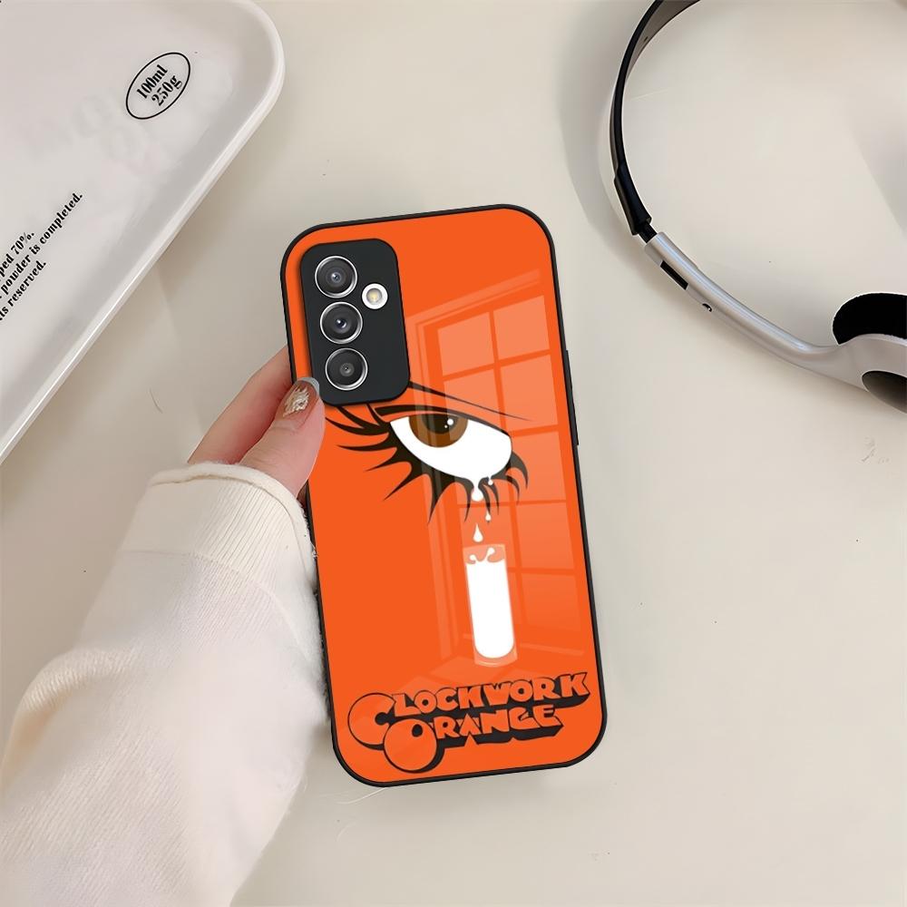 A Clockwork Orange Phone Case Glass For Samsung S24 S23 S20 S25 S21 S22 Ultra Fe Plus A05 A06 A16 A26 A36 A56 Coque