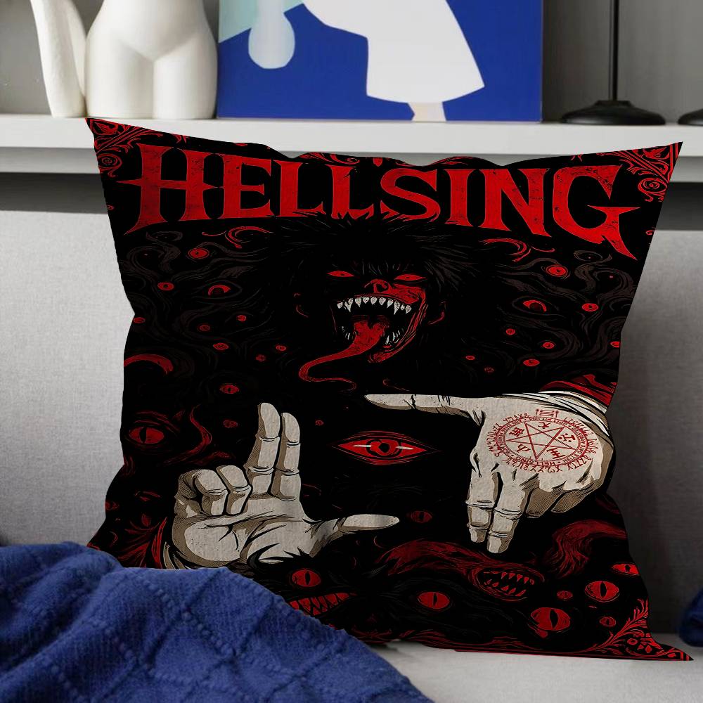 Anime Vintage Hellsing Maple Design Cushion Cover Happy Autumn Harvest decor Holiday Decorati Pillow Cover