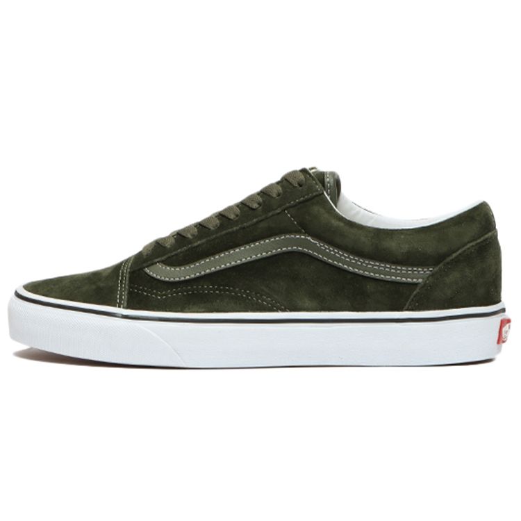 Vans Old Skool Pig Suede - Olive Unisex Sneakers Green True-White VN0A3WKT4QV
