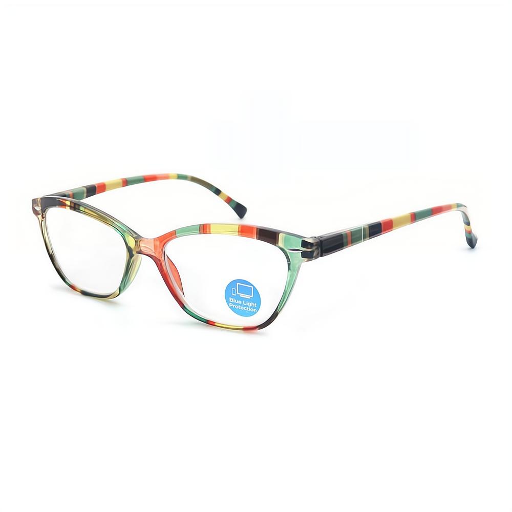 Blue Light Blocking Glasses Lady Computers Flat Lenses Eyeglass reading fatigue relieving reading glasses for wome