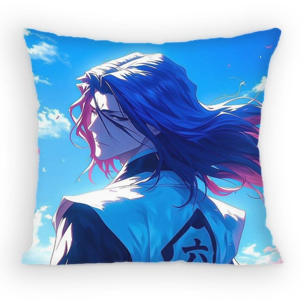 BBleach Kuchiki Byakuya Pillow Case Sofa Living Room Bedroom Headboard Backrest Cushion Square Cushion Nap Time