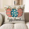 Home Decor Easter Bunny Gnome Decorative Pillow Cover Pattern Cushion Cover Suitable For Sofa Bedroom Car Pillow Cover