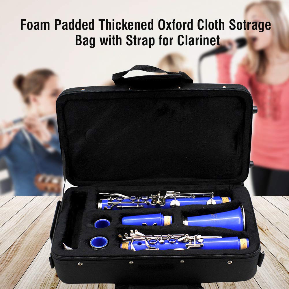 Clarinet Case 600D Oxford Good Quality Easy To Carry Large Capacity Clarinet Protection Easy To Grip Reed Case